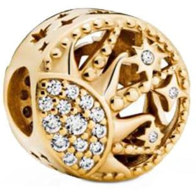 S925 Witte Koper Nieuw Hol Roze Kralen Margriet Hanger Europese en Amerikaanse Mode Armband Accessoires beige
