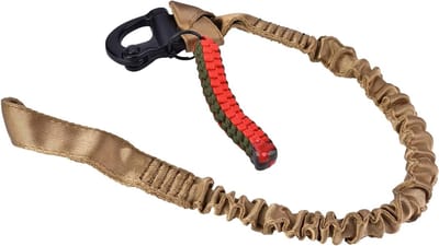 Veiligheidslijn Bungee - Touw Riem - Buitenactiviteiten - Snelle Ontgrendeling - 65 cm - Bruin