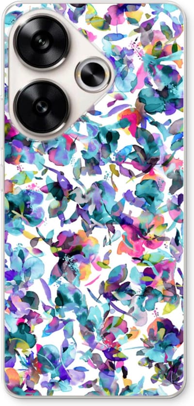 Case Company® - Hoesje geschikt voor Xiaomi Poco F6 hoesje - Hibiscus Flowers - Soft Cover Telefoonhoesje - Bescherming aan alle Kanten en Schermrand