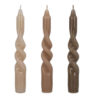 Gloss. Twist. candle beige 3pc
