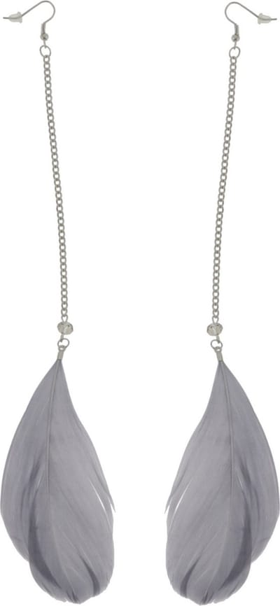 Behave - Oorbellen - Lange Oorhangers Veren Boho Festivalstijl - 21 cm