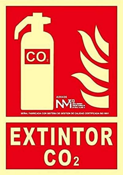 Brandblusser CO2 - Veiligheidsmiddel - Brandpreventie - Nieuwste wetgeving - 21 x 30 cm