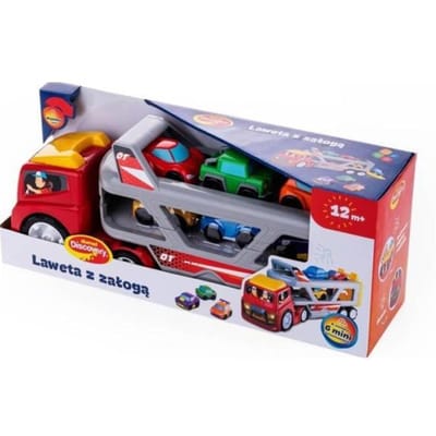 Autotransporter met 6 auto's Interactief speelgoed