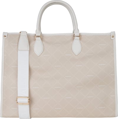 VALENTINO Schoudertas Shopper Bar Tote Ecru / Multi Beige