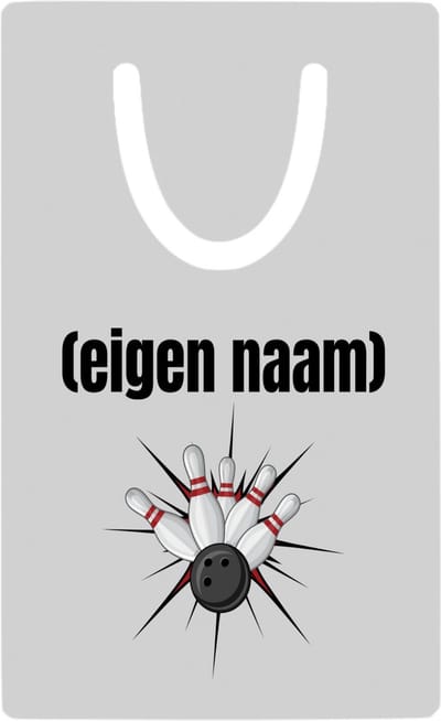 Hacebo® - bowlen kegels met eigen naam metalen boekenlegger - Bowlen - ieman die graag bowlt - sport - bal - kegels - cadeau - verjaardag - kado Bladwijzer boekenleggers - 7.6 cm x 5cm