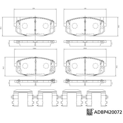 Remblokset BLUE PRINT ADBP420072