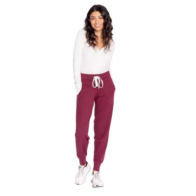 PJ Salvage Dames/Dames Joggers met hoge taille (Bordeaux)