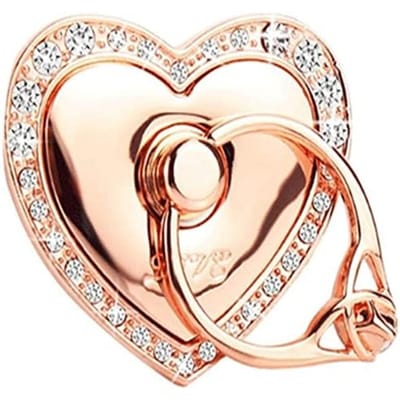Bague adhésive support doigt anneau Love Cœur pour Smartphone