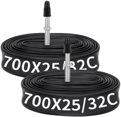 Dailygoods- Fietsbinnenband 700C - Duurzaam Butylrubber - Prestaventiel 60mm - Set van 2 - Universeel Compatibel - Eenvoudig te Monteren - Binnenslang