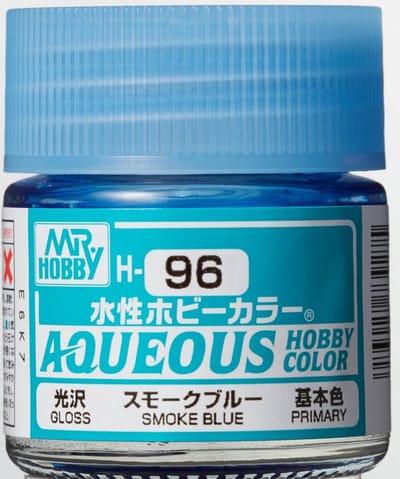 Gunze H-096 - Smoke Blue - Mr. Hobby Aqueous Modelbouwverf 10ml