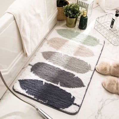 Tapis de porte d'entrée Tapis absorbant l'humidité pour salle de bain Tapis antidérapant Tapis de sol Bain Salle de bain Porte Tapis mignon Tapis de chambre 40 * 60cm