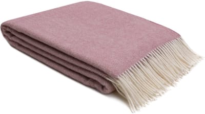 WOOOL Plaid - Zelandia (Roze) - 140x200cm - 100% Wol