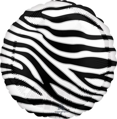 Folieballon Zebra print 43 cm