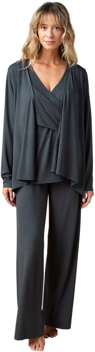 Envie de fraise Set - 3 delig - vestje - truitje - broek - zwangerschaps - borstvoeding - box - homewear