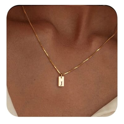 Ketting met initiaal - Stainless Steel - Letter J - Minimalistisch sieraad - Waterproof - Fijne damesketting -