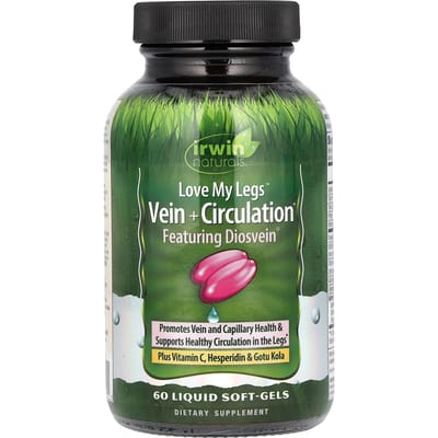Irwin Naturals, Love My Legs, Ader + Circulatie, 60 Vloeibare Softgels