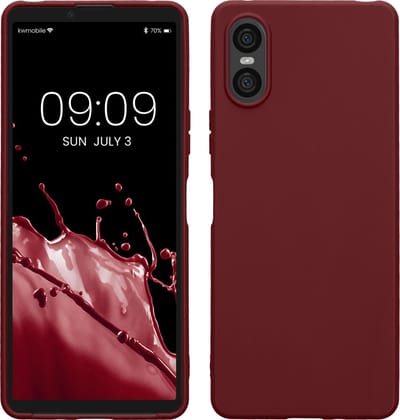 kwmobile telefoonhoesje geschikt voor Sony Xperia 10 VI - Hoesje voor smartphone - Back cover in bordeaux-violet
