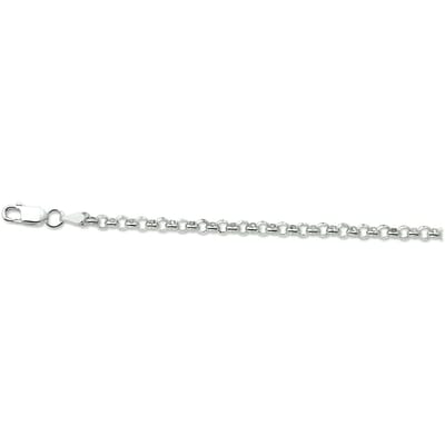 YO&NO - Ketting - Zilver - Jasseron - 3.6mm - 80cm - Sieraden Vrouw - Heren - Gerhodineerd - Zilver 925