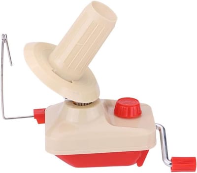 ByShane - Garen Winder Draagbaar Handbediend voor Breien - Roll String Vezel Wol Draad Bal - Houder voor Naaien Accessoires