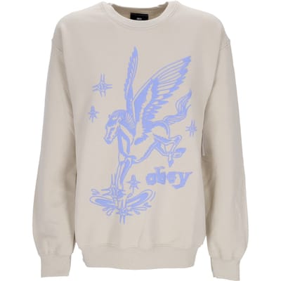 Pegasus Old School Crew Sand damessweater met ronde hals