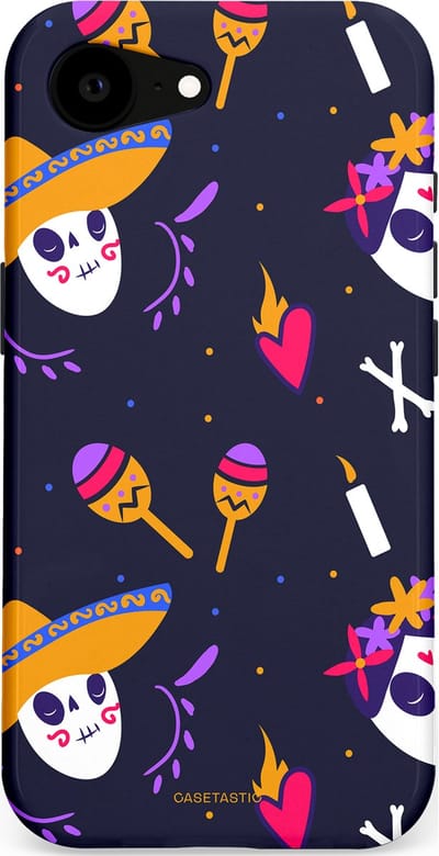 Casetastic Hoesje Geschikt voor Apple iPhone 16e Magsafe - Stijlvolle Beschermende Duo-layer Case - Muertos fiësta