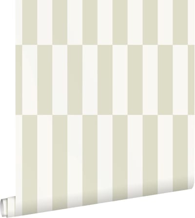 ESTAhome behang strepen lichtgroen - 50 x 900 cm - 132234