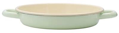 Eier- en serveerpan 22 cm - Enamel pan in Nile Green voor perfecte omeletten