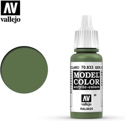 Vallejo Hobbyverf Acrylverf - 70833 Model Color German Camouflage Bright Green - Acryl Verf flesje - 17 ml