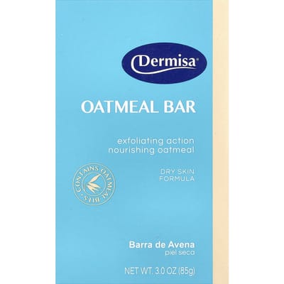 Dermisa, Havermoutzeep, Droge Huid, 85g (3oz) blue