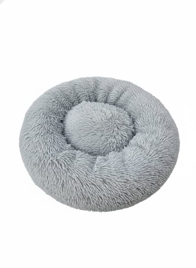 Hondenmand - hondenbed - donut hondenmand - 80cm - grijs