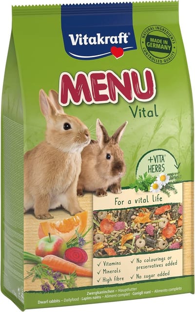 Complete voeding voor dwergkonijnen - 3 kg