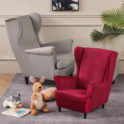 Stretch fluwelen kinderstoelhoes voor kinderen, maat small, hoge rugleuning, fauteuilhoezen, enkele bankhoezen, meubelbeschermers