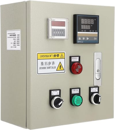 Digitale Temperatuurregelaar - Slimme Thermostaat - Precisie Verwarming - Hoge Nauwkeurigheid PID - 15KW Vermogen - Zwart