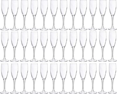 Cosy & Trendy Champagneglazen - 36x stuks - glas - 190 ml - Flutes
