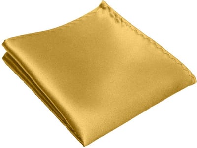 Fako Fashion - Pochette - Pochet - Satijn - 22x22cm - Goud