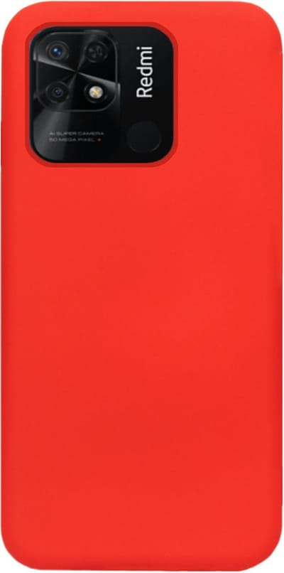 ADEL Siliconen Back Cover Softcase Hoesje Geschikt voor Xiaomi Redmi 10C - Rood