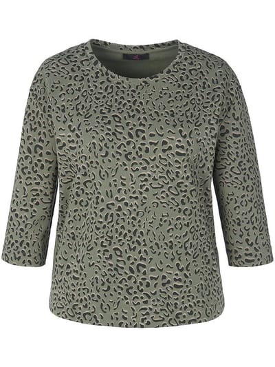 Sweatshirt aangeknipte 3/4-mouwen Van Emilia Lay groen