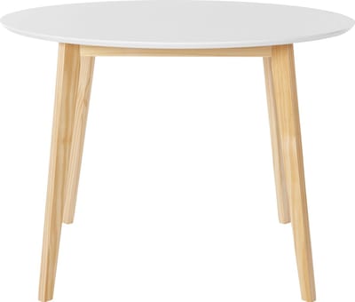 Notio Living-Cody-Eettafel Rond - 4-zits - Wit/Natuur