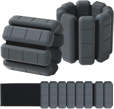 Draagbare polsgewichtenset - verstelbare gewichtsmanchetten voor krachttraining, wandelen, hardlopen, pilates en yoga