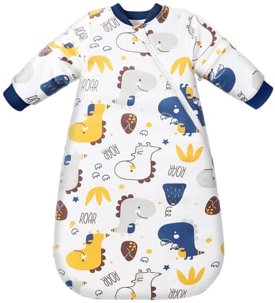 Unyqoos® Winterbabyslaapzak met 3,5 TOG en Afneembare Mouwen voor 6-14 Maanden