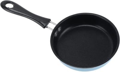 Mini koekenpan - Kleine bakpan - Ontbijt bereiden - Antiaanbaklaag - 12 cm diameter - Blauw