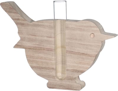 Ideas 4 Seasons Houten Vogel Met Tube 18 X 2.8 X 13,5