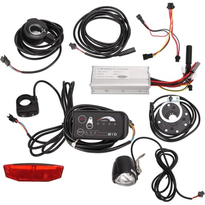 Kit contrôleur de moteur 25A avec panneau d'affichage S810 Capteur d'assistance électrique Conversion vélo électrique pour moteur 750W black