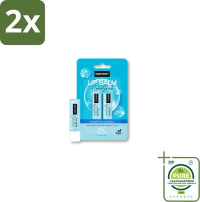 Sence Lippenbalsem Normaal Hydro Shock 2 stuks per verpakking - Voordeelverpakking - 2 stuks - Lippenbalsem - Lippen verzorging