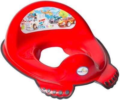 Kinder Toiletverkleiner - Potty Trainer - Zindelijkheidstraining - Antislip functie - 43 x 30 x 16 cm - Rood