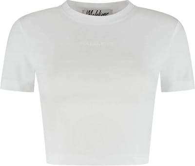 Malelions cropped top in de kleur wit.