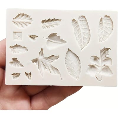 Blad Siliconenmal - 3D Bos-Thema Mal voor DIY Decoreren en Knutselen voor Valentijnsdag 1pc white