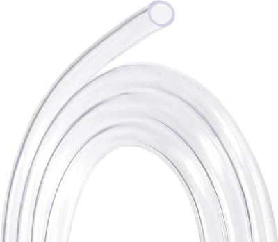 Duidelijke PVC vinyl buis van 10mm binnen- en 12mm buitendiameter, 1m lang, voedselveilig en flexibel voor water, olie en lucht transport in de tuinirrigatie