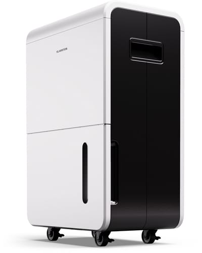 Klarstein Luchtontvochtiger elektrisch tot 90m2, Slimme luchtontvochtiger voor thuis, badkamer & kelder, Luchtontvochtiger Stil, elektrische luchtontvochtiger met WLAN IoT app, Bouwdroger met 70 L inhoud - voor 90 m² - Timer