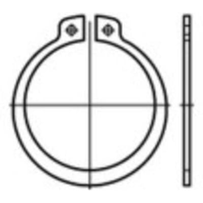 TOOLCRAFT 107649 Zekeringsringen Binnendiameter: 15.7 mm DIN 471 Verenstaal 200 stuk(s)